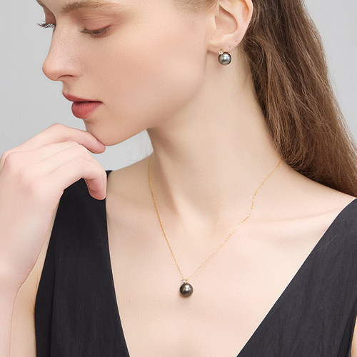 CLORIS  YING王妃款18K金AKoya海水珍珠项链戴妃款吊坠单颗项链女 - 图2