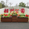 Large flower trough combination outdoor municipal villa aluminum flower box