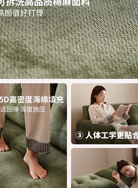 沙发床折叠两用小户型现代简约双人多功能可调节收缩伸缩沙发