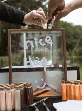 速发订婚仪式感摆件框沙画签相到流材料婚礼场景布置祝福彩沙画