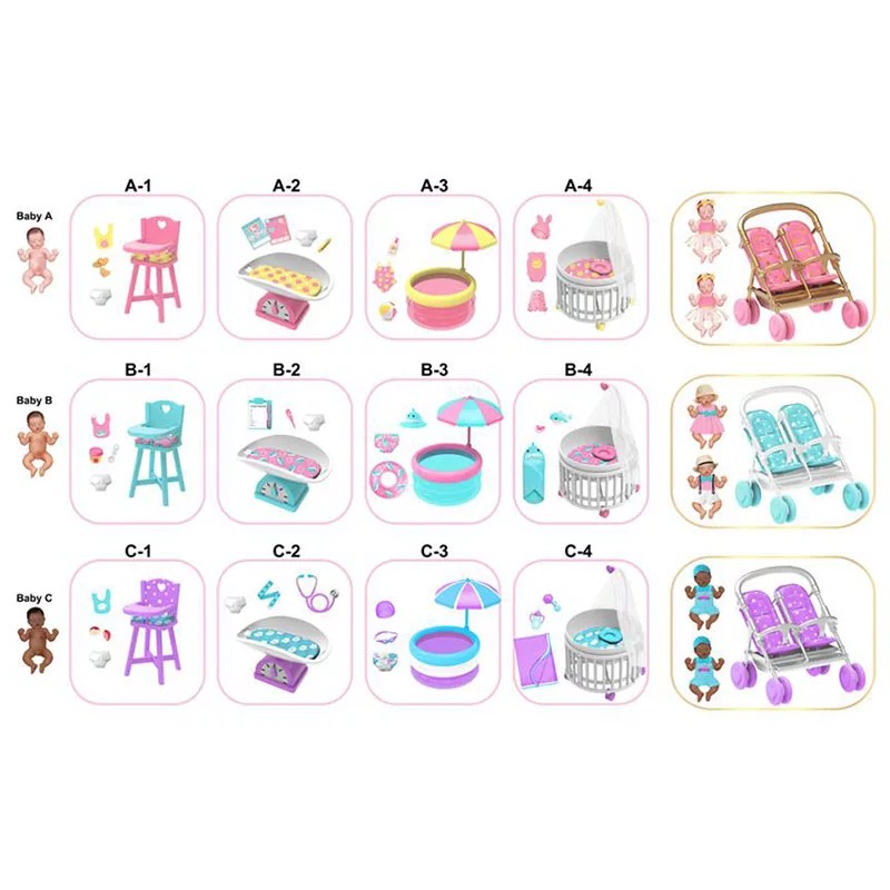 Zuru五倍惊喜球二代宝宝球硅胶娃娃屋婴儿车婴儿床仿真过家家玩具 - 图1