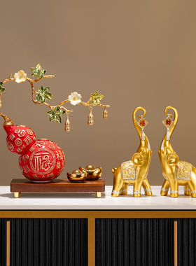 招财纳福葫芦摆件乔迁礼物