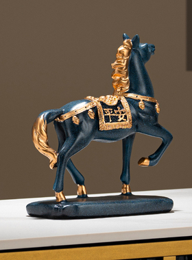 新中式家居客厅复古树脂吉祥物