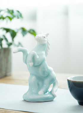 十二12生肖陶瓷马牛羊兔子猪狗鼠虎龙蛇猴鸡家居装饰工艺品摆件