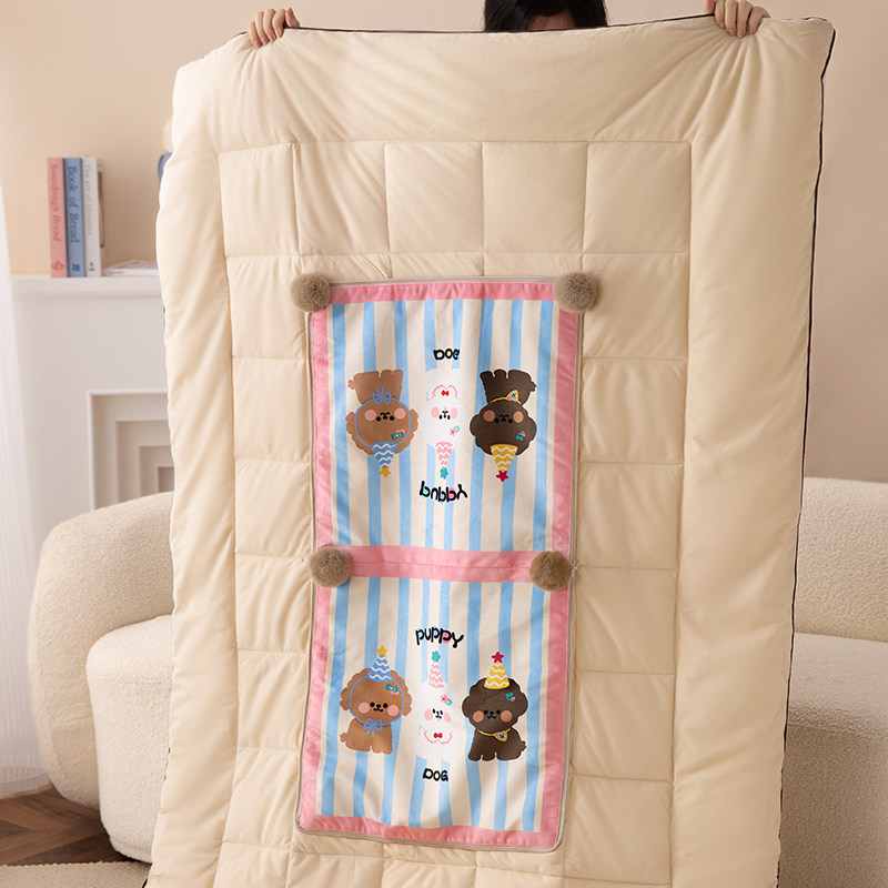 Hi皮小狗A类母婴抱枕被毯子二合一车载两用办公室多功能空调被子,淘宝优惠券,粉丝福利购,淘宝优惠卷