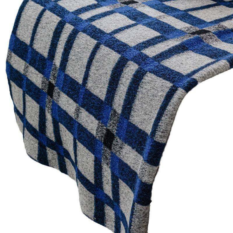 现代简约样板间软装床品男孩卧室儿童房蓝色系床搭毯床旗抱枕套件,淘宝优惠券,粉丝福利购,淘宝优惠卷