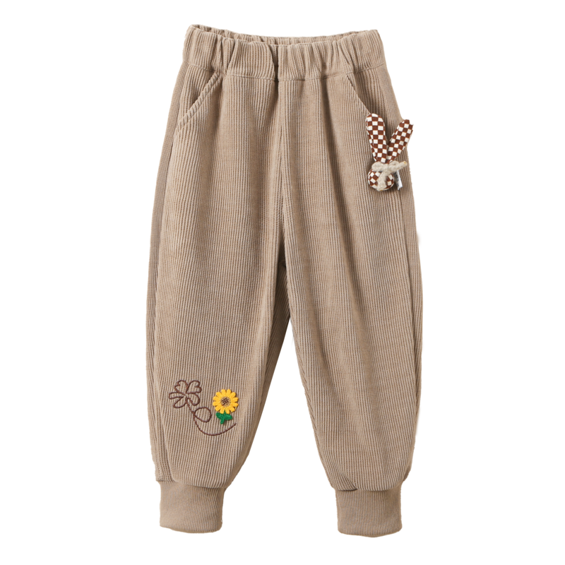 十月妈咪女童裤子秋冬款宝宝冬季灯芯绒长裤秋季小童加厚儿童冬装,淘宝优惠券,粉丝福利购,淘宝优惠卷