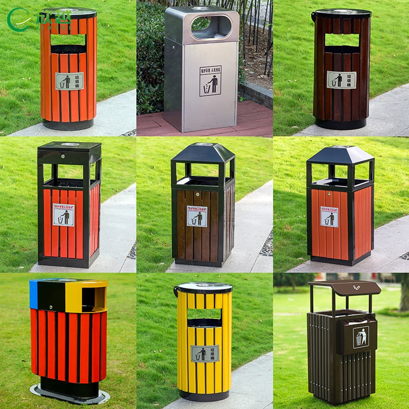 户外垃圾桶不锈钢大号室外街道y景区垃圾箱分类小区果皮箱环卫公 - 图2