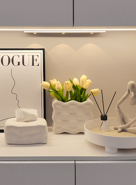 速发轻奢装油风进门入户玄关柜摆件高档客厅餐边柜家居奶饰摆品放