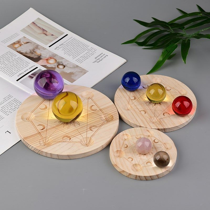 速发新开实摆创符文北斗七星阵水晶球底座太意支架木件饰品,淘宝优惠券,粉丝福利购,淘宝优惠卷