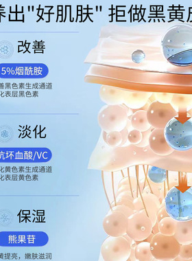 美白去黄褪黑色素保湿烟酰胺凝胶