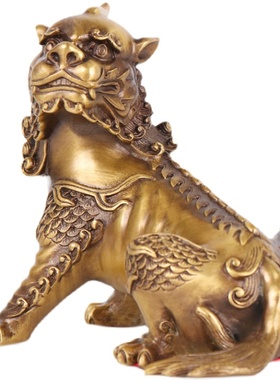 九华山镇山神兽纯铜谛听摆件地藏王坐骑客厅办公室装饰品开业礼品