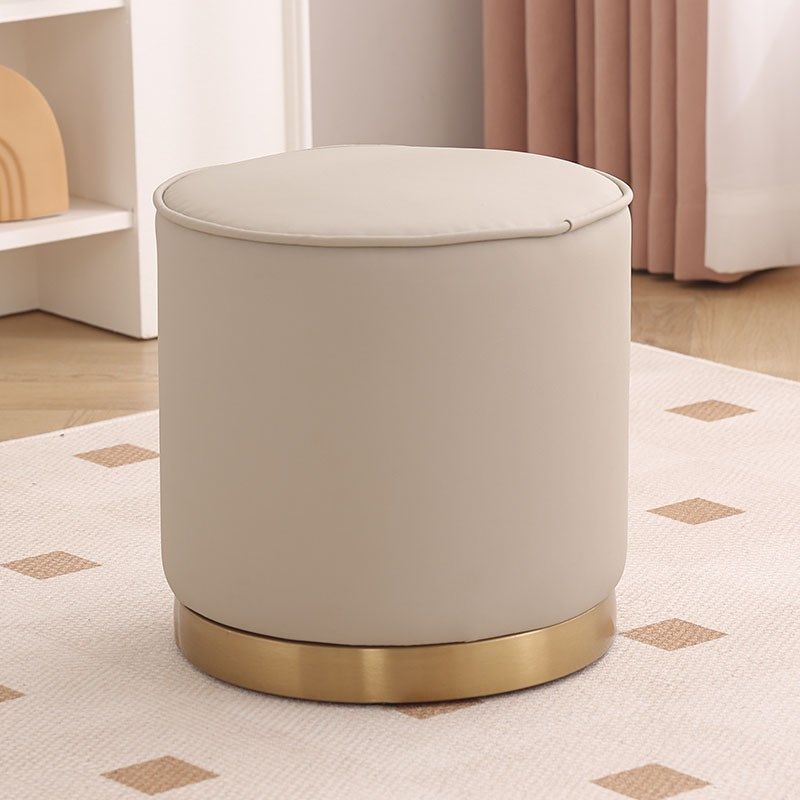 轻奢梳妆凳北欧网红小皮凳子客厅换鞋凳茶几凳家用化妆凳简约圆凳,淘宝优惠券,粉丝福利购,淘宝优惠卷