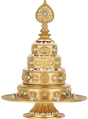 慧宝黄铜曼扎盘三十七堆供修工艺曼茶罗曼达托盘桌面摆件学院推荐