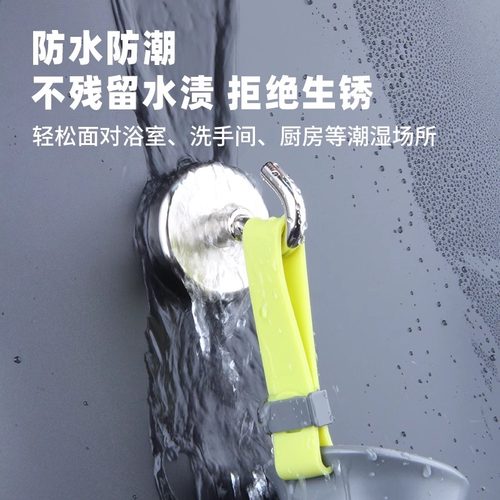 磁吸挂钩强力承重免打孔墙壁浴室厨房门后无痕墙面吸铁磁力粘钩 - 图2