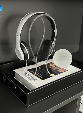 样板间书柜摆件电视柜书架摆设展示柜软装收纳盒S托盘柜子唱片耳