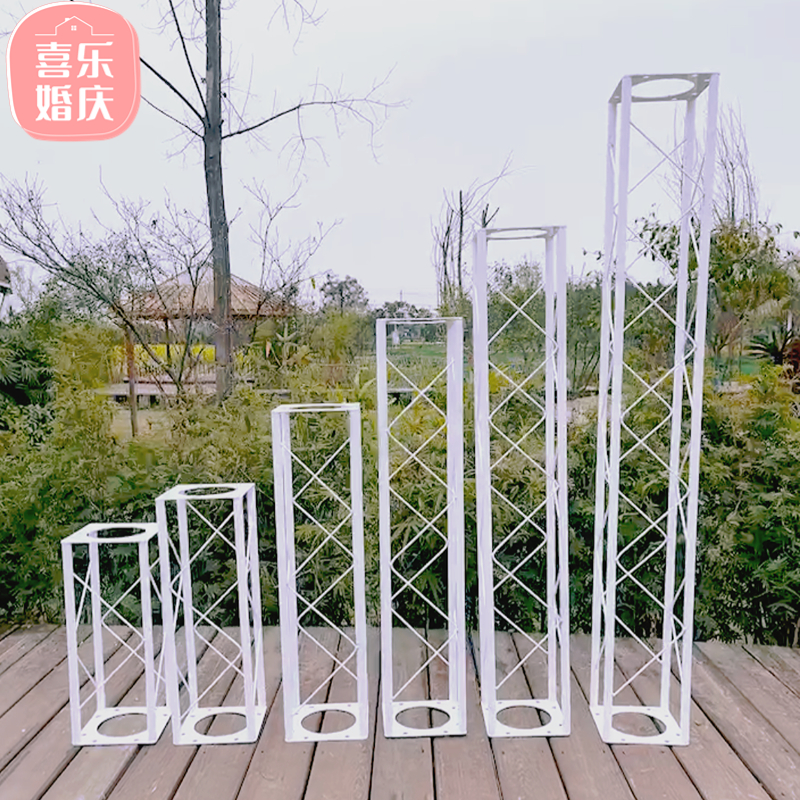 桁架背景架d广告桁架户外桁架婚庆铁艺舞台架子展会桁架舞台架子 - 图3