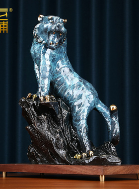 纯铜老虎摆件生肖本命虎上山虎家居办H公室装饰品公司开业乔迁礼