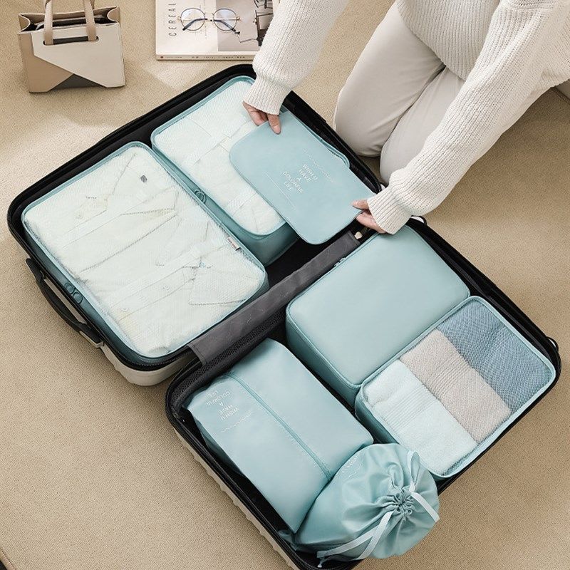 多功能旅行六件套收纳包t行李箱衣物分类整理包收纳袋套装七件套,淘宝优惠券,粉丝福利购,淘宝优惠卷