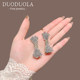 Korean exquisite heavy industry light luxury crystal bow hair clip high-end broken hair finishing bangs clip side clip hair clip card