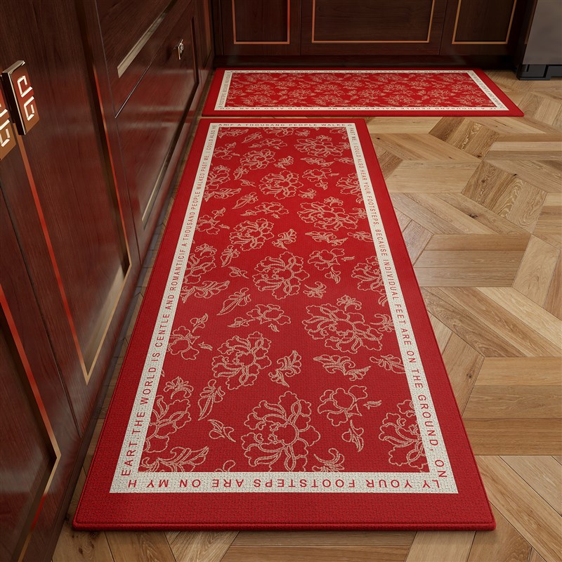 Kitchen special floor mats are non-slip and oil-proof, wipeable and wash-free household carpets, waterproof 2026 new water-absorbent and anti-fall floor mats