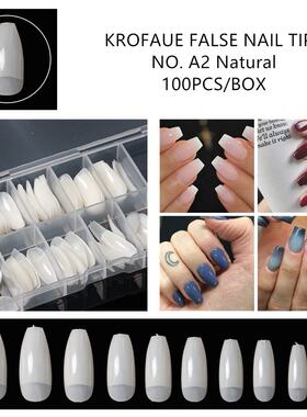 好货1 Box 100pcs Fake Nails Transparent False French Nail Ti