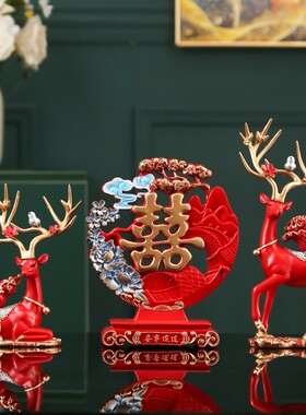 好货创意鹿摆件客厅电视柜家居酒柜装饰品乔迁新居礼品结婚礼物送