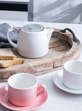 好货Ins Northern Europe Concise Solid Color Coffee Cup Sauce