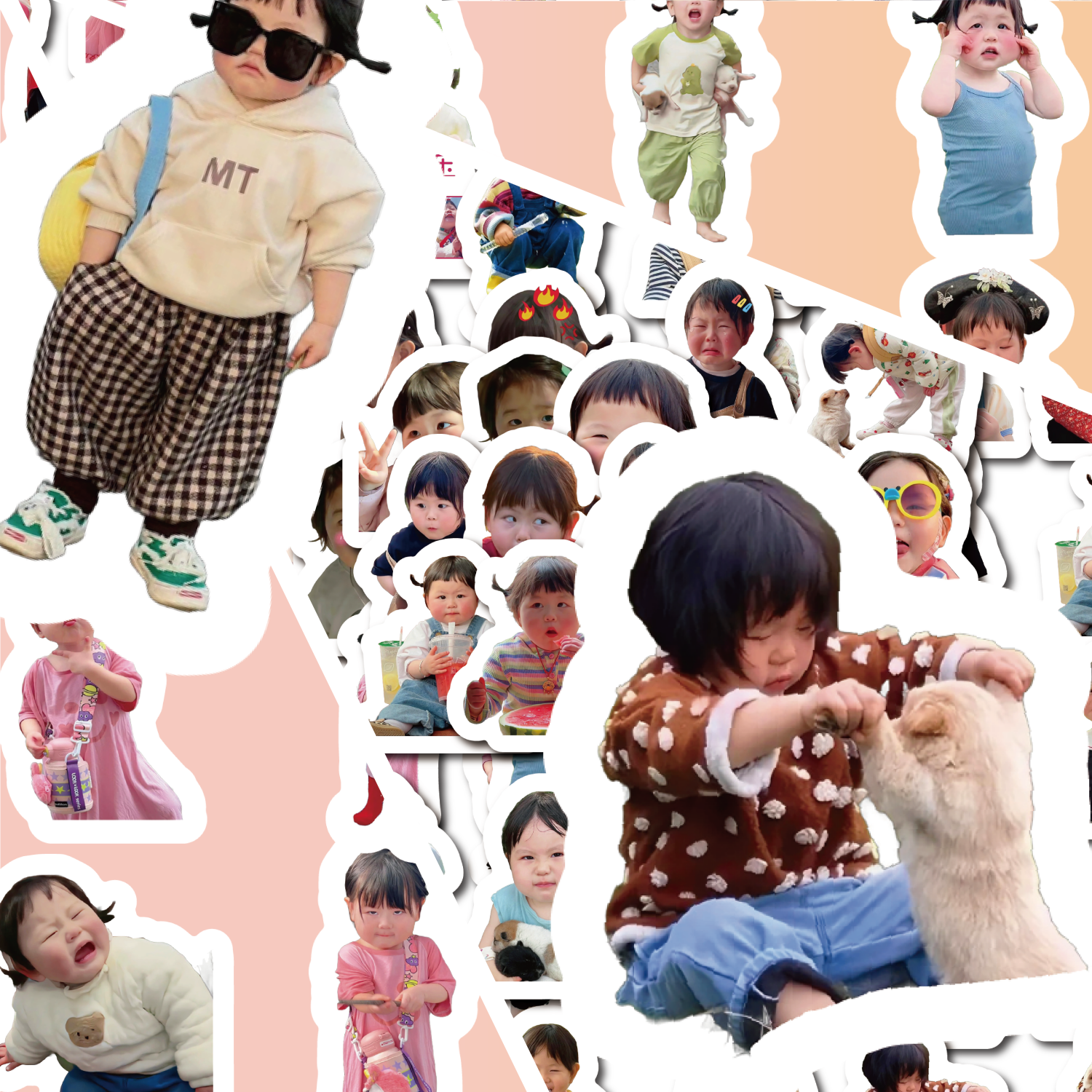 瑶一瑶贴纸可爱宝贝周边手账防水行李箱防丢桌面遮丑咕卡打包素材,淘宝优惠券,粉丝福利购,淘宝优惠卷