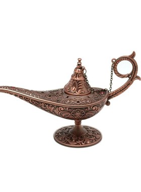 现化家居装饰摆件20cm阿拉丁神灯锌合金桌面饰品简约家居礼品包邮