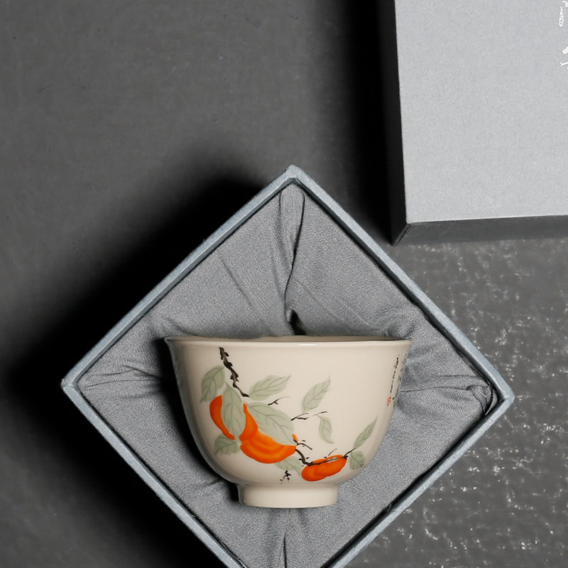 草木灰复古主人杯功夫茶具家用男女茶杯陶瓷单杯品茗杯,淘宝优惠券,粉丝福利购,淘宝优惠卷