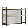 Computer elevated printer desktop partition rack multi-layer board student bookshelf hole board iron storage rack