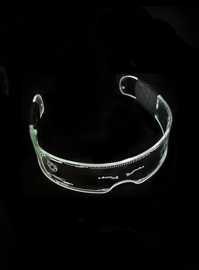 速发赛博风未来科技感发光七蹦炫酷彩迪拍照演唱会音乐节