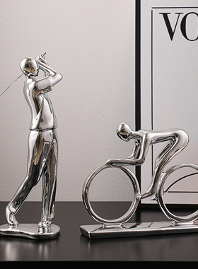 速发简约运动人摆件柜物酒家居创意桌面客厅书房玄关电视柜装饰品