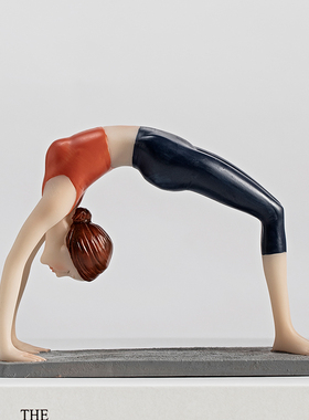 可爱少女瑜伽创意客厅小摆件卧室房间布置摆设家居装饰品结婚礼物