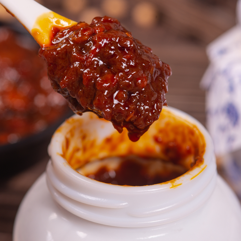 五农好辣椒酱非遗百年传承老酱豆油辣椒下饭酱老式酱豆罐装馍蘸酱