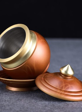 速发供水杯供佛先纯铜佛前水供杯家用供奉祖神财杯爷观音仙家水杯