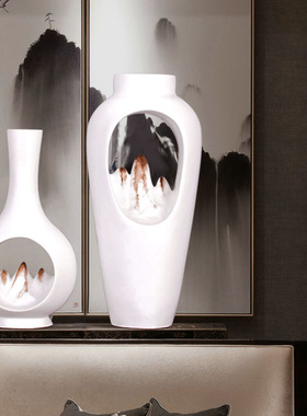 速发摆中式花瓶摆件店简约酒 会所样板房新设客厅餐桌软装饰品