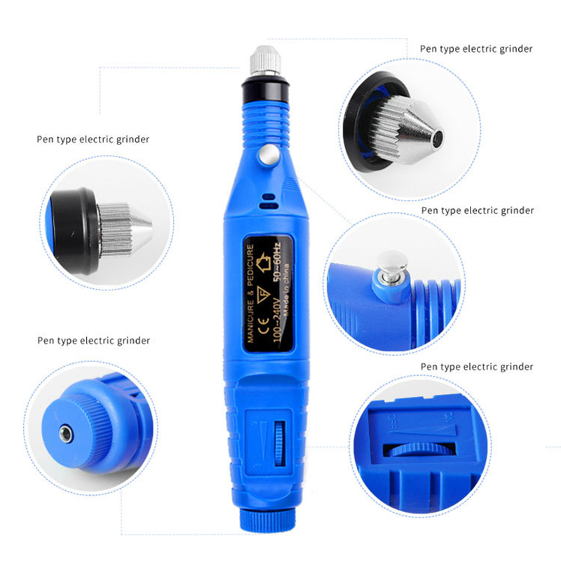 1Pc Professional Electric Nail Sander USB a Silencer Nail El - 图1