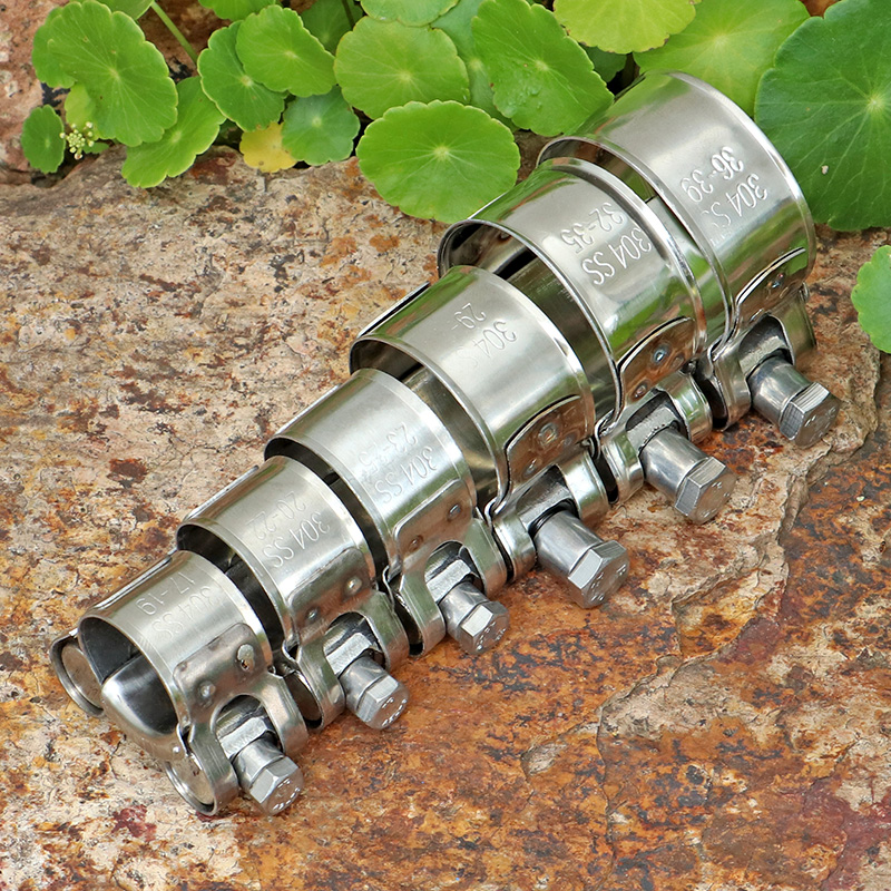 只1304不锈钢强力卡箍管道夹抱卡扣强力喉箍螺丝锁管紧箍管卡 - 图1