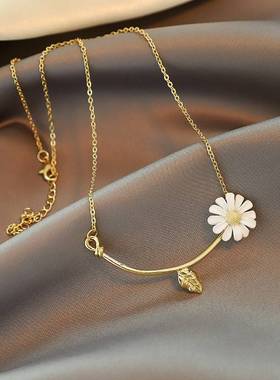 -Fashion Daisy jewelry simple Daisy baking paint opening adj