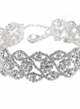 ~Fashion jewelry diamond neckband Necklace Alloy full diamon