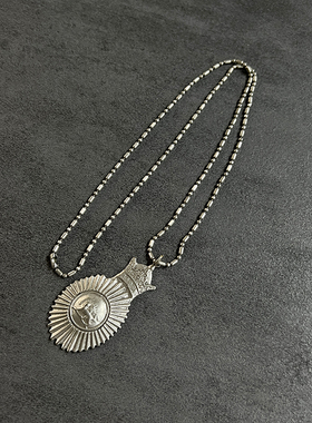 港风饰品 双色潮流时尚经典波斯狂想系列勳章项链533