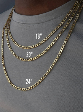2020 Fashion Classic Figaro Chain Necklace Men Stainless Ste