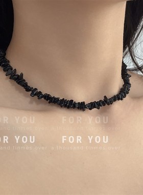 overlapping design sense versatile suit new clavicle chain