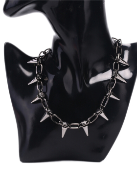New Rivets Chokers Punk Goth Handmade CCB Material Choker Ne