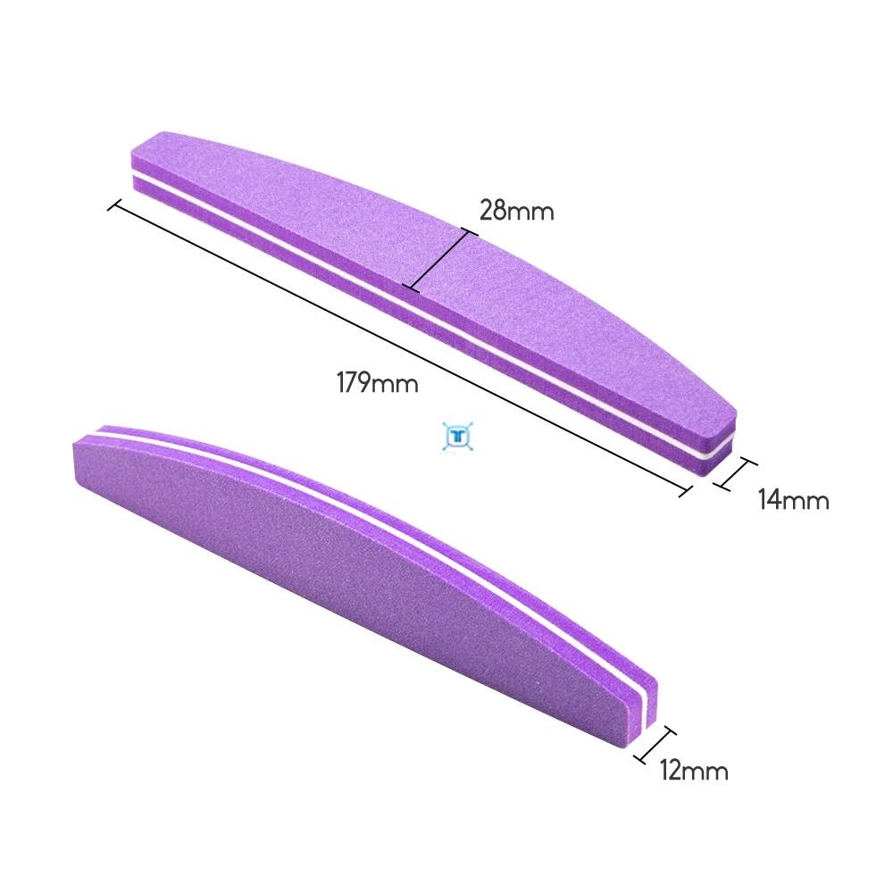 5/10pcs Nail File Nail Buffer 100/180 Sanding Buffer Block - 图2