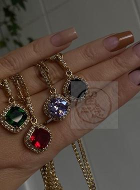 。Spring and Summer Love Heart Pendant Necklace ot buckle ch