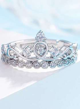 Japanese Simple Open Ring Diamond Ring Ring Ladies Fashion J