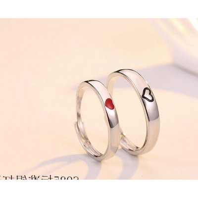 Japanese and Korean fashion couple ring versatile love ring
